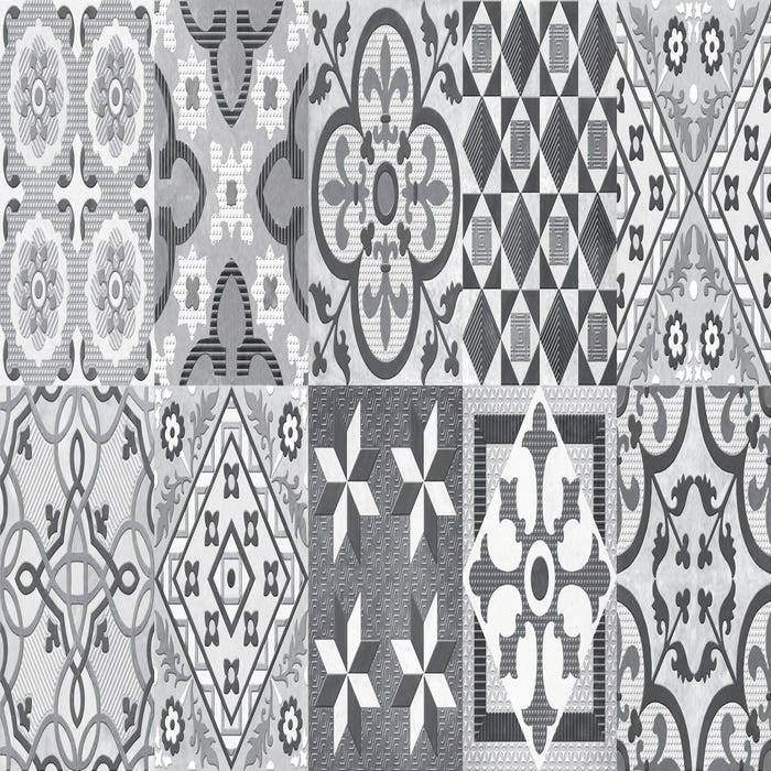 Décor gris motif l.20 x L.50 cm Sacha 2