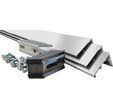 Tapée d'isolation blanc pour porte d'entrée aluminium de 75 mm, pour isolation de 140 mm