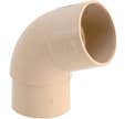 Coude 67.30° diam 80mm PVC sable GIRPI