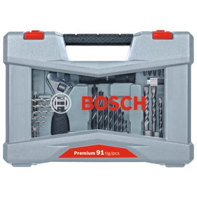 Coffret 91 pcs forets +embouts vissage X-Line Premium BOSCH 1