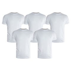 Lot de 5 T-shirts de travail blanc  T.XXL - KAPRIOL 0