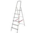Escabeau aluminium - acier 6 marches - ESCALUX