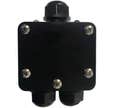 BOITE D'INTERCONNEXION IP68 3 VOIES NOIR