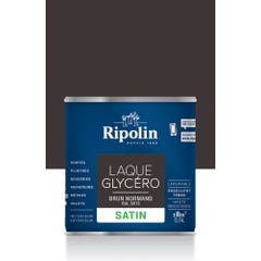Peinture intérieure et extérieure multi-supports glycéro satin brun normand 0,5 L - RIPOLIN 0