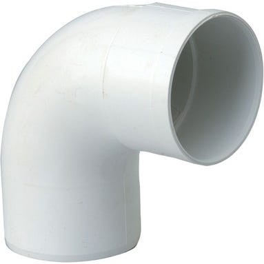 Coude 87.30° PVC blanc Diam.80 mm - GIRPI 1