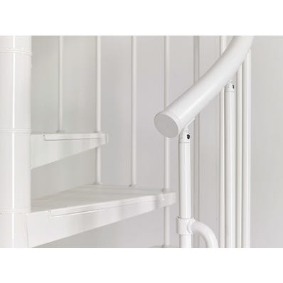 Escalier colimaçon Despina blanc 13 hauteurs Diam.110 cm 5