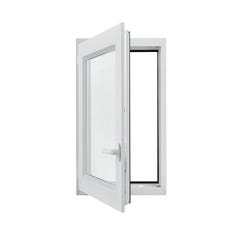 Fenêtre OF1 PVC H.95 x l.60 cm tirant gauche blanc 5