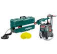 Kit Ponceuse plâtre à bras METABO 500W + aspirateur ASR35LACP + 25 abrasifs LSV5-225Comfort coffret 690886000