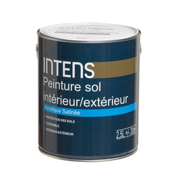 Peinture Sol Acrylique Satinee Blanc 2 5 L Intens Bricoman