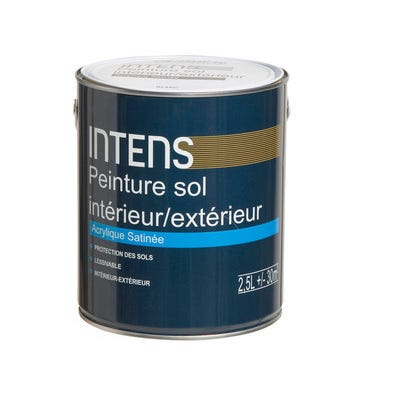 Peinture Sol Acrylique Satinee Blanc 2 5 L Intens Bricoman