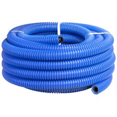 Tube polyéthylène bleu Long.15 m Diam.25 mm gainé Diam.40 mm Pn16 0