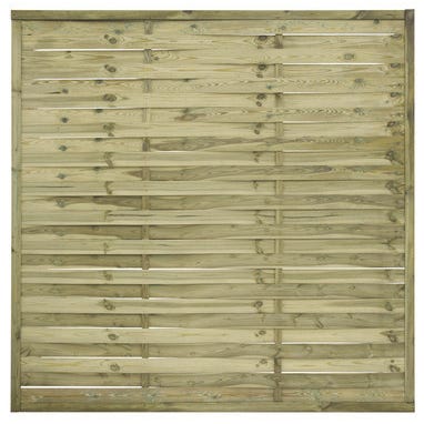 panneau tresse 180x180 cm pin cadre 19x19 mm bricoman