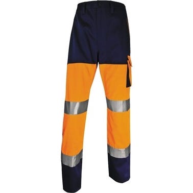 Pantalon haute visibilité avec emplacement genouillère orange T.L - DELTA PLUS