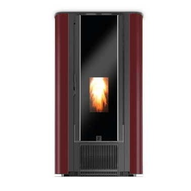 poele a granules punto ermetica 7 5 kw bordeaux unical bricoman