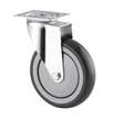 ROULETTE PIVOTANTE CAOUTCHOUC D100