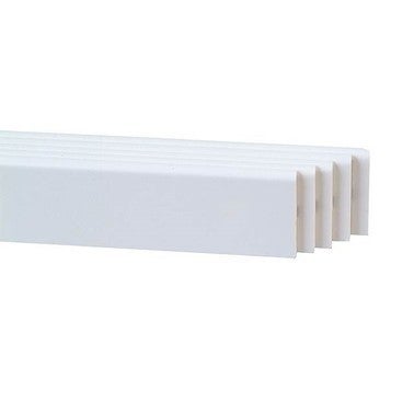 lot de 5 plinthes en mdf blanc satine l 2200 x h 100 x ep 10 mm bricoman