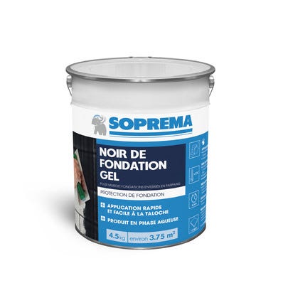 Imperméabilisant pour protection de fondation gel 4,5kg - SOPREMA