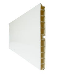 Plinthe aluminium finition blanc brillant Long.200 cm