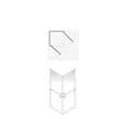 Porte de douche en angle H.190 x L.80 cm Larenco Duo 26710 - AKW