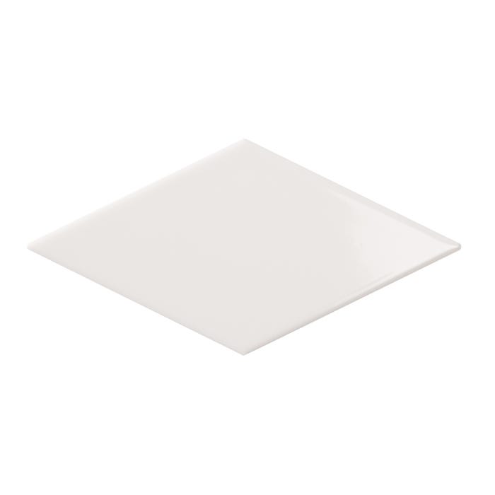 Faïence blanc uni l.10 x L.20 cm Diamond 0
