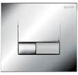 Plaque de commande pour WC suspendu chromé mat/brillant Smarty - SIAMP