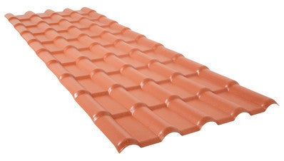 Panneau Tuile Express Terracotta L 222 X L 75 Cm Bricoman