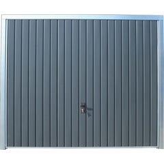 Porte de garage basculante grise h200xl240 0