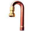 1 coude 180° a joint plat pour ecrou roai 15x21 cuivre d14 gaz naturel