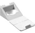 Lot de 20 raccords d'angle universel plastique blanc 16 x 16 x 8 mm