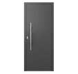 Porte d'entrée Aluminium gauche grise bâton maréchal 215 x 90 cm Avila premium