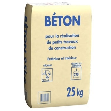 Sac beton on sale tout pret bricoman