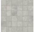 Lot de 4 mosaïques gris effet métal l.30 x L.30 cm Xmetal Argento
