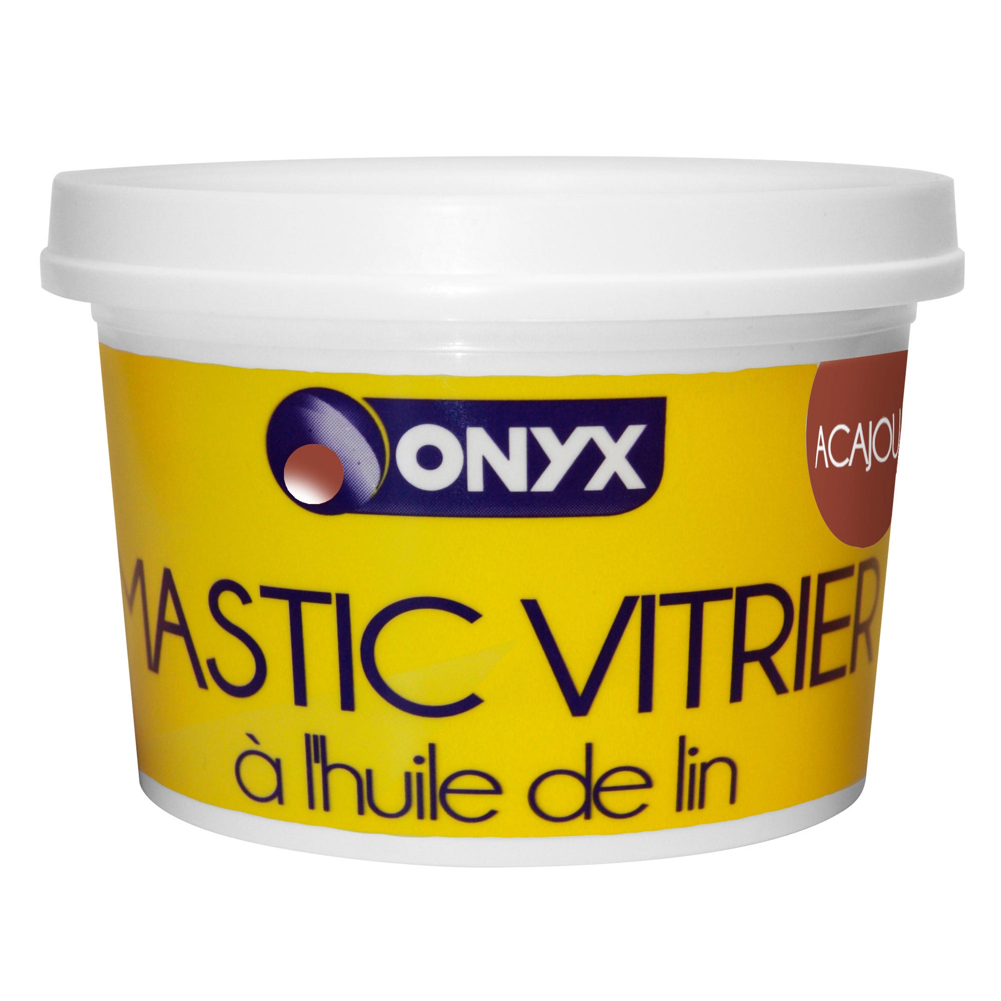 Mastic vitrier à huile de lin acajou 1 kg - ONYX 0