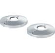 2 ROSACES OUVRANTES Ø16 INOX CHROMÉ