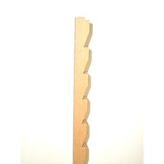 Crémaillère hêtre 18 x 18 mm Long.2 m - SOTRINBOIS