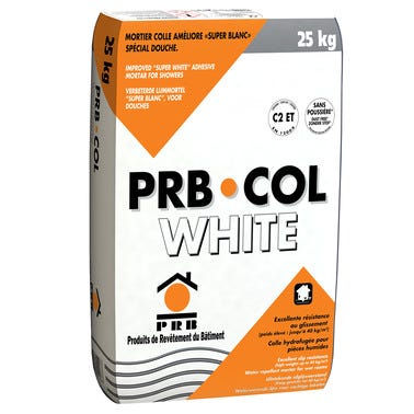 Mortier colle carrelage white 25 kg  - PRB 0