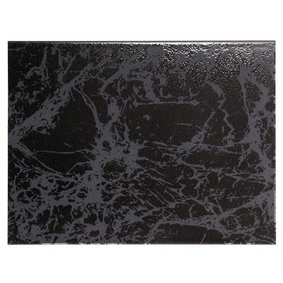 Faïence noir effet marbre l.25 x L.40 cm Ubeda 2