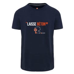 T-shirt de travail marine "Laisse béton" T.XL - PARADE
