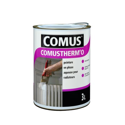 Peinture radiateur acrylique satin blanc 3 L Comustherm'O - COMUS 0