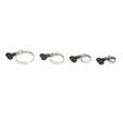 Jeu de 6 colliers de serrage inox