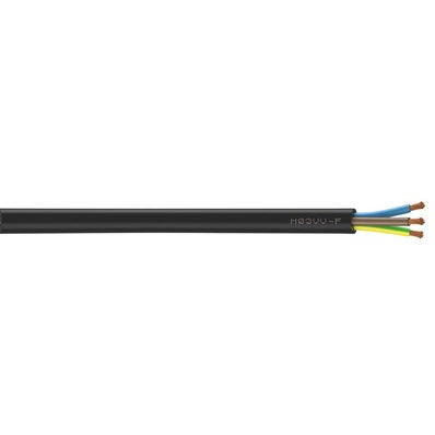 Cable électrique HO3VVF 3G 0,75 mm² noir 10 m - NEXANS FRANCE  0