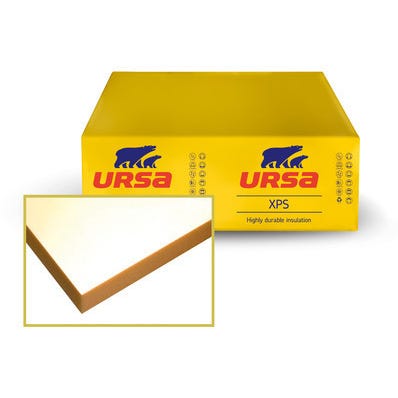 Panneau Isolant Polystyrene Extrude Sol Et Mur R 0 6 L 125 X L 60 Cm Ep 20 Mm Ursa Bricoman