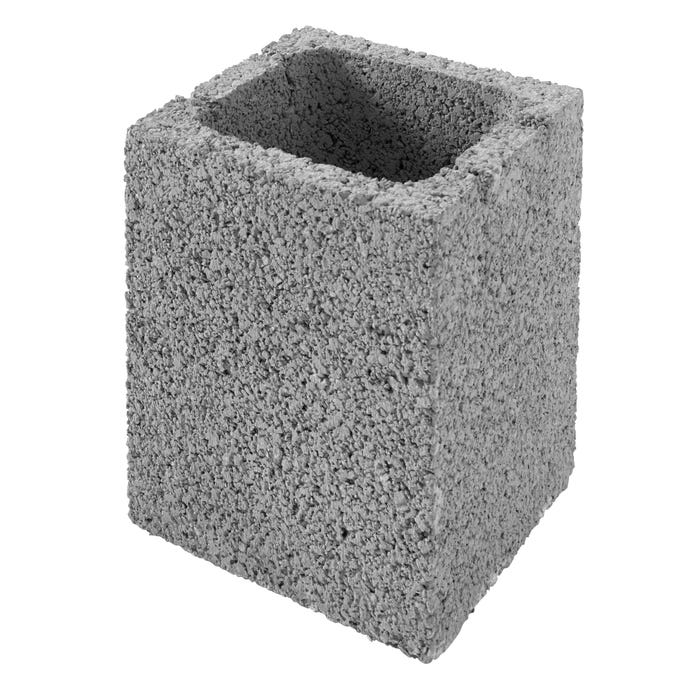 Elément de pilier à enduire gris l.20 x P.20 x H.25 cm 2