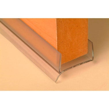 Profil PVC rigide à lèvre transparent ép. 16-19 mm / Long.260 cm 0