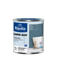 Peinture intérieure multi-supports acrylique satin bleu madura 0,5 L Cuisine et bain - RIPOLIN 2