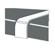 Profils de jonction droit 2 bord droit rayon 0-2 mm 38x670 mm Aluminium