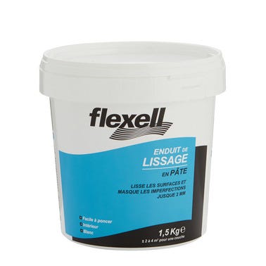 Enduit de lissage en pâte intérieur 1,5 kg - FLEXELL 0