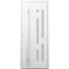 Porte d'entrée aluminium Malaga PREMIUM blanc 215x90 Gauche 0