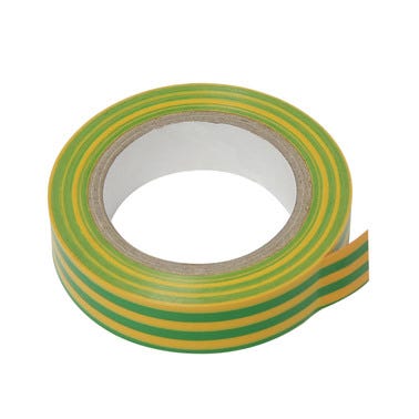 Ruban adhesif jaune/vert 10mx15mm 0
