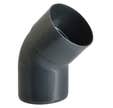Coude PVC ardoise 45° Diam.80 mm